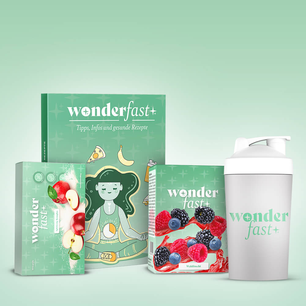 WonderFast Probierwoche-Set Waldfrucht mit Shaker