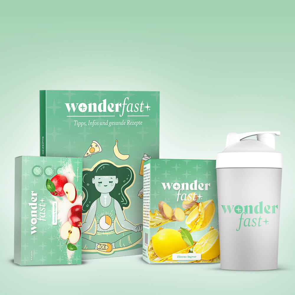 WonderFast Probierwoche-Set Zitrone-Ingver mit Shaker